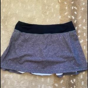 Lululemon Pace Rival Skirt Tall Grey No Panels